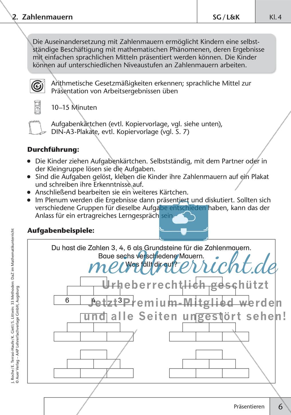 Methoden im Mathematikunterricht: Präsentieren Preview 8
