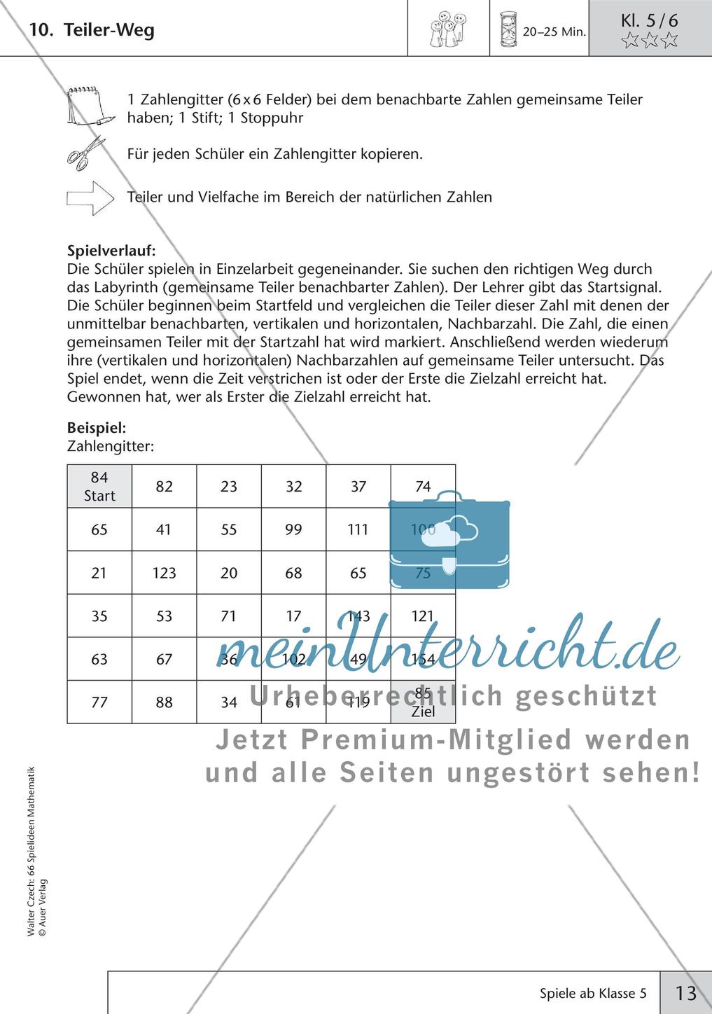 Spielideen Mathematik ab Klasse 5 Preview 15