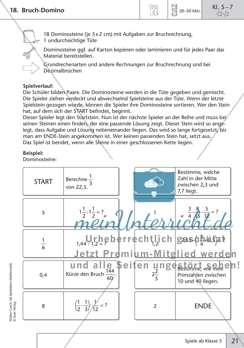 Spielideen Mathematik ab Klasse 5 Preview 23