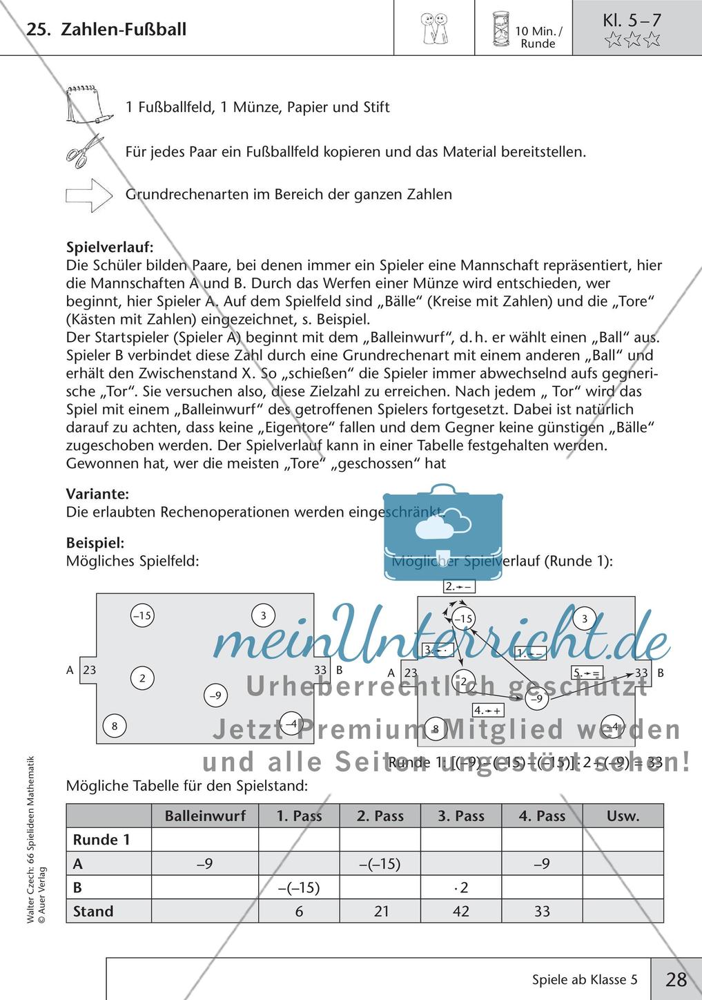 Spielideen Mathematik ab Klasse 5 Preview 30