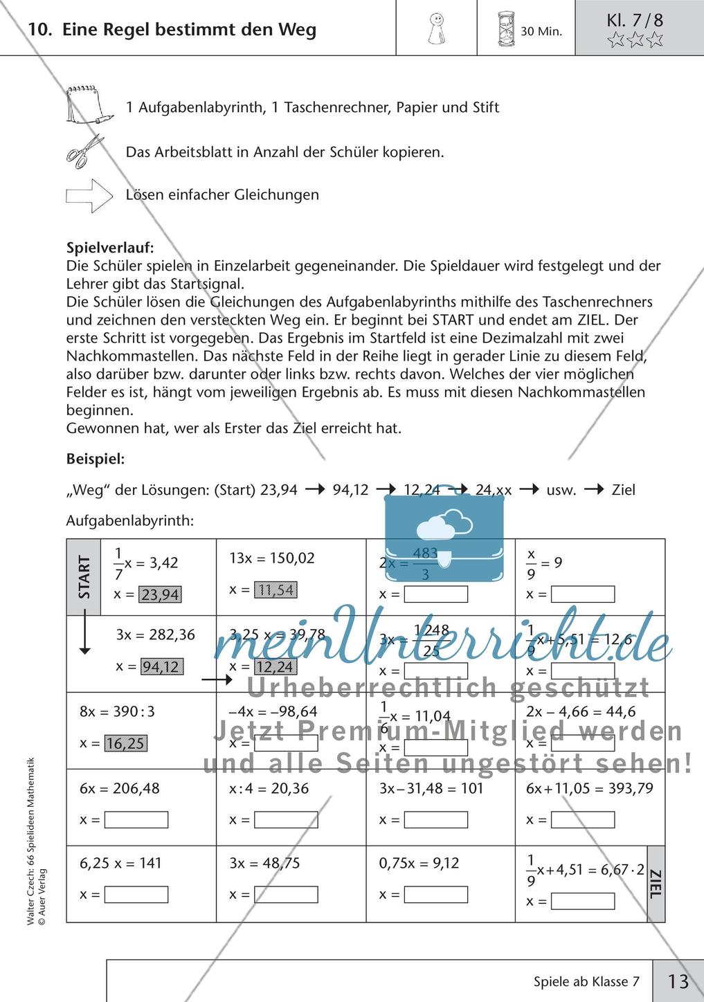 Spielideen Mathematik ab Klasse 7 Preview 15