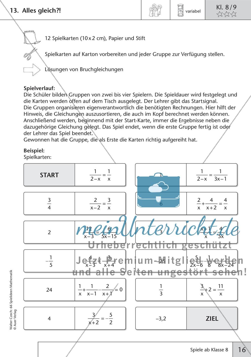 Spielideen Mathematik ab Klasse 8 Preview 18