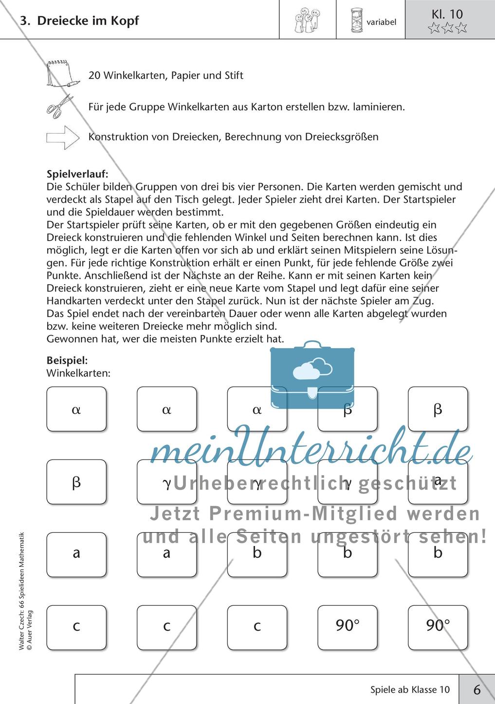 Spielideen Mathematik ab Klasse 10 Preview 8