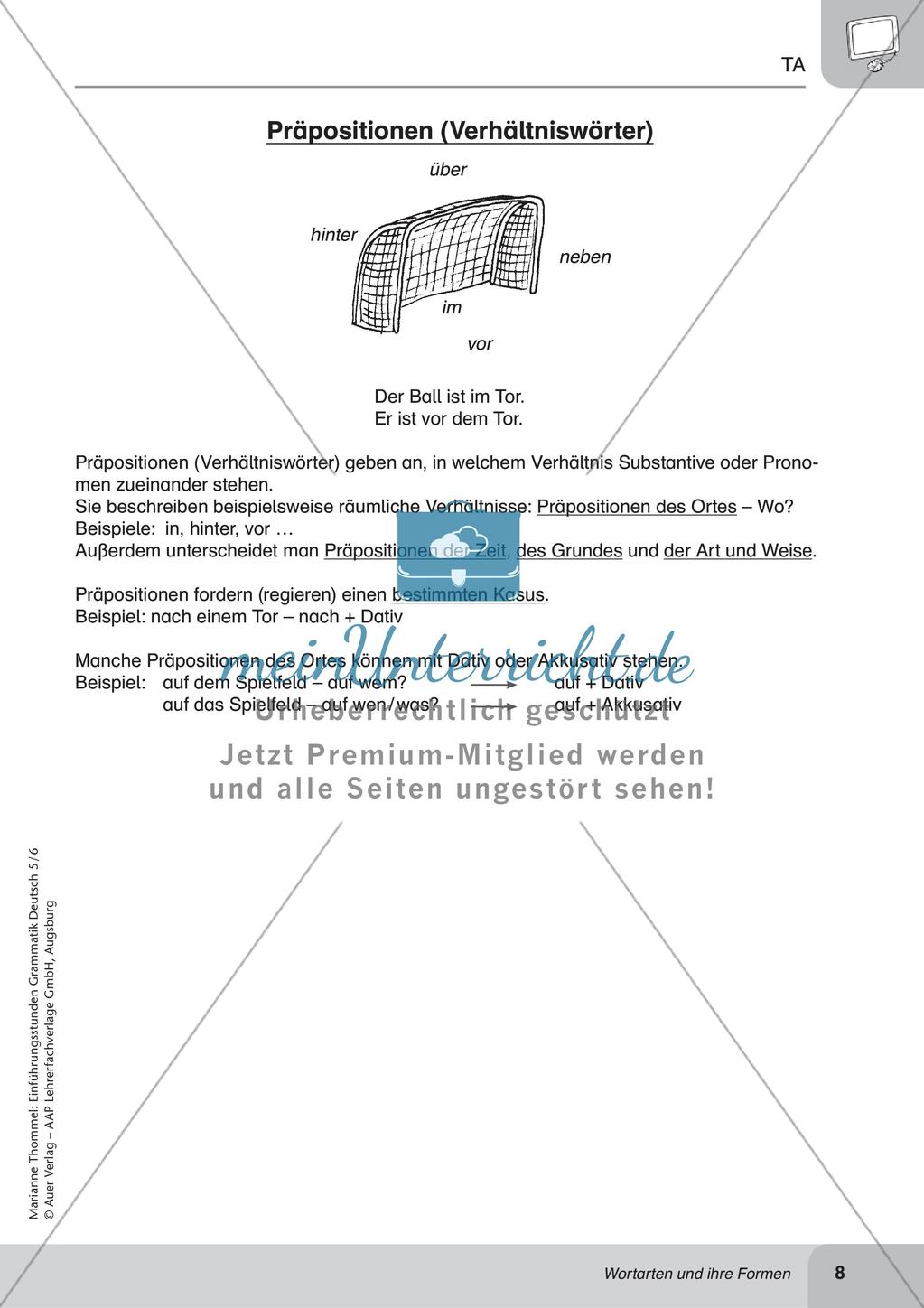 Wortarten und ihre Formen Preview 10