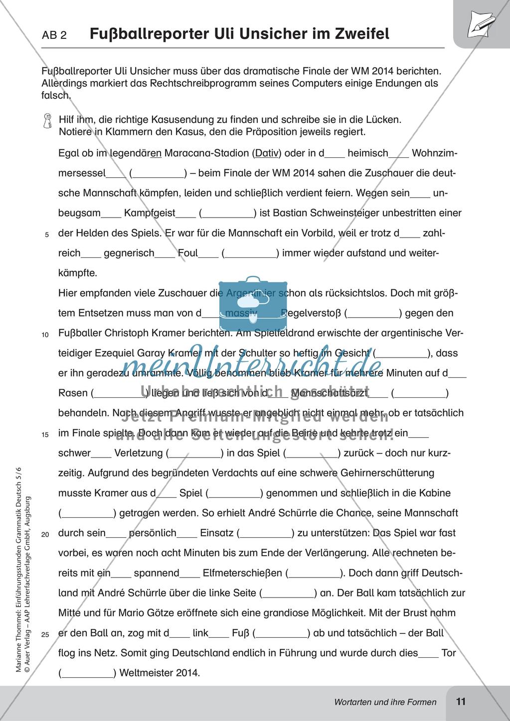 Wortarten und ihre Formen Preview 13