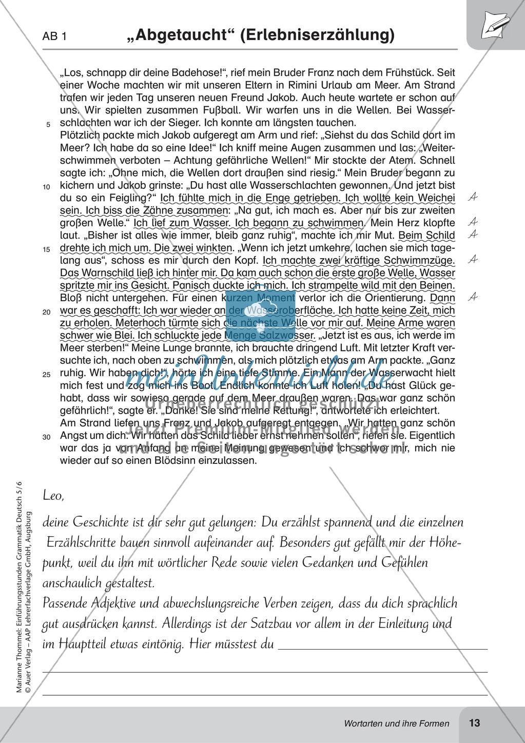 Wortarten und ihre Formen Preview 15