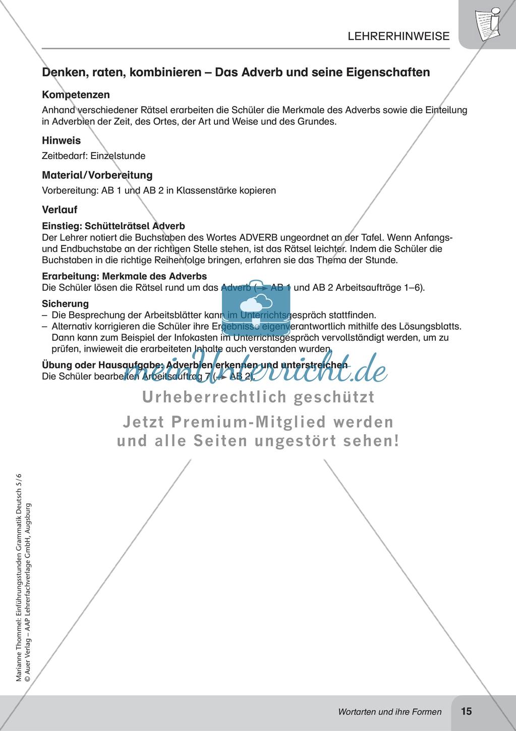 Wortarten und ihre Formen Preview 17
