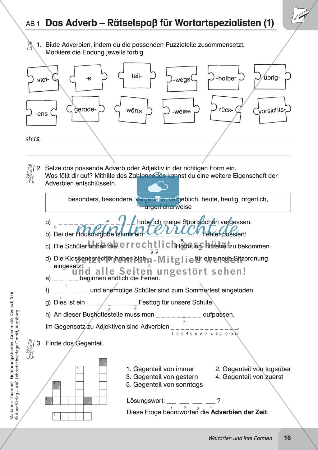 Wortarten und ihre Formen Preview 18