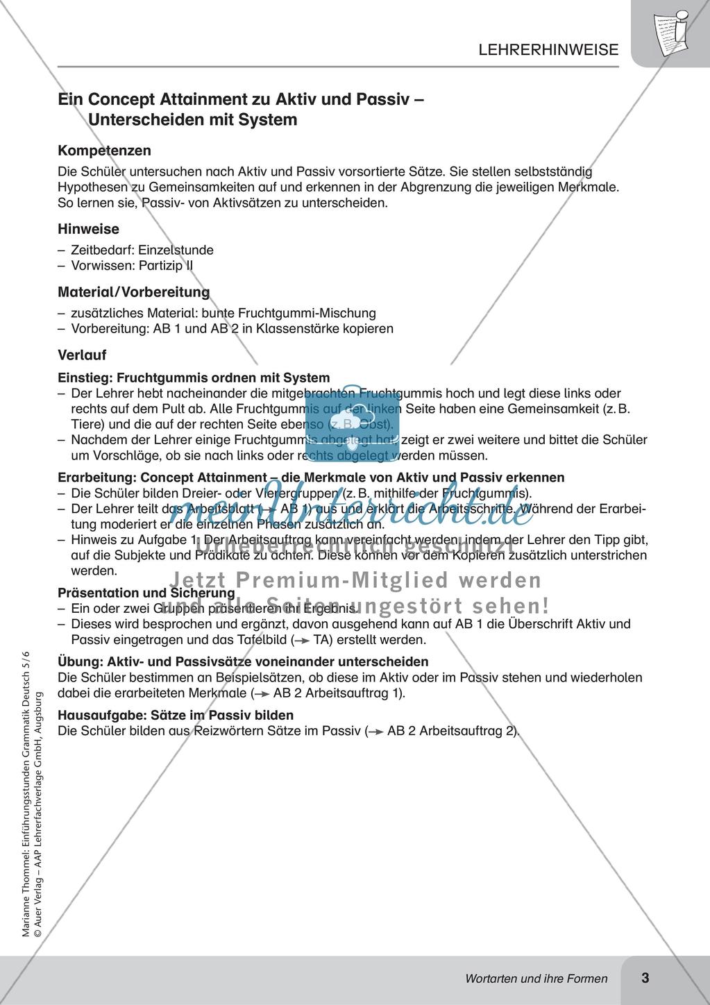 Wortarten und ihre Formen Preview 5