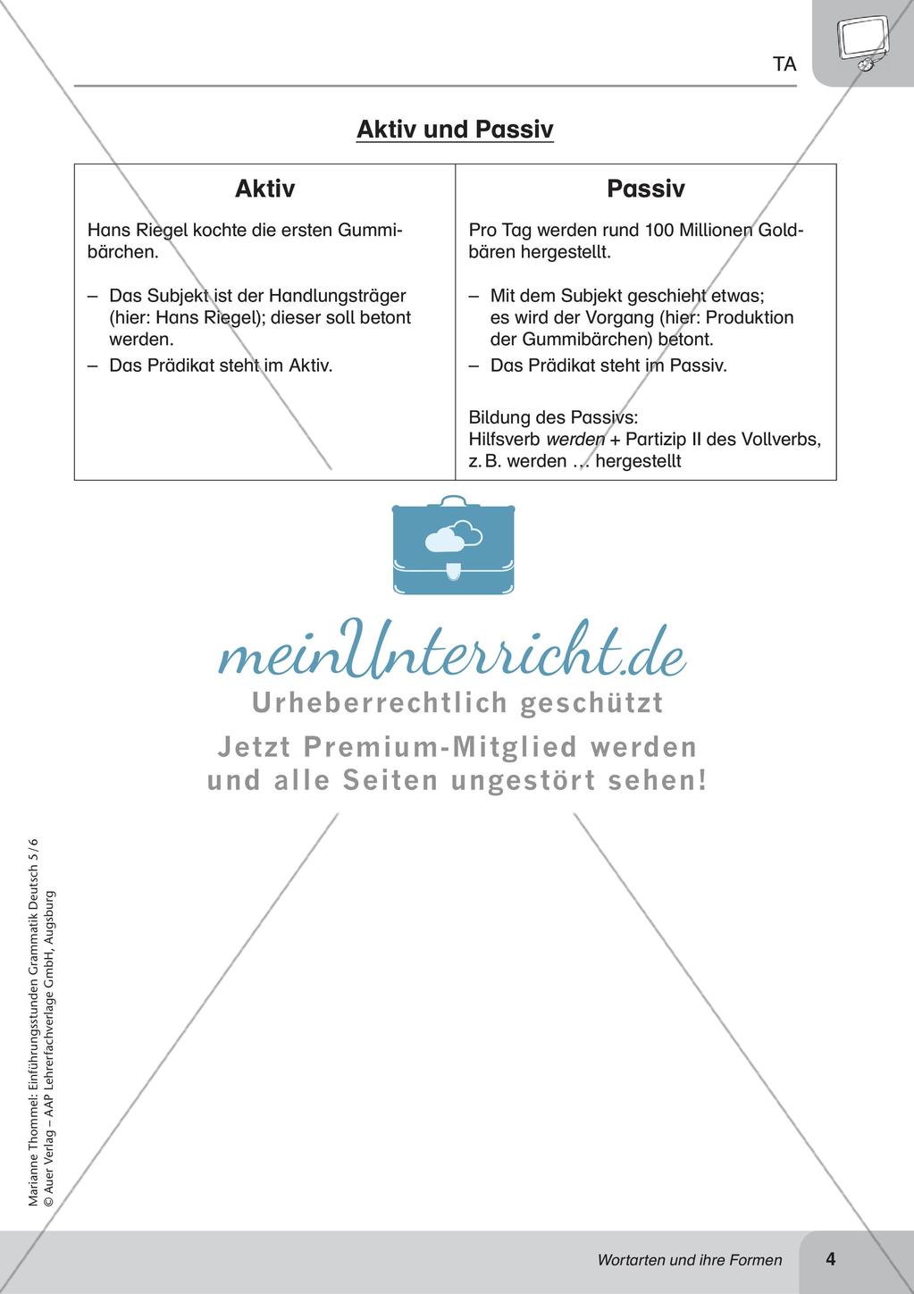 Wortarten und ihre Formen Preview 6