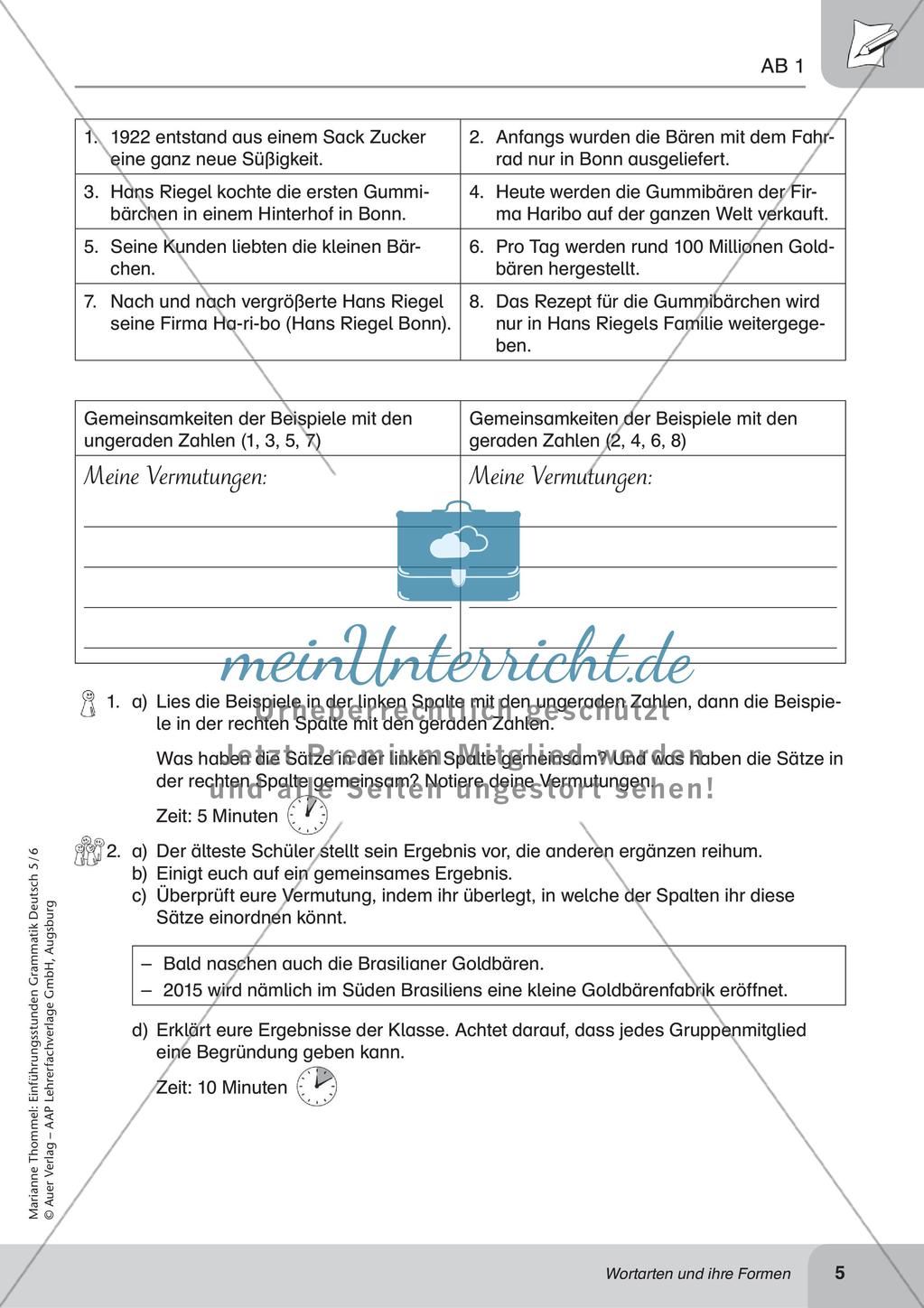 Wortarten und ihre Formen Preview 7