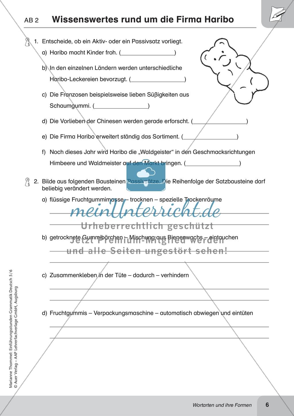 Wortarten und ihre Formen Preview 8