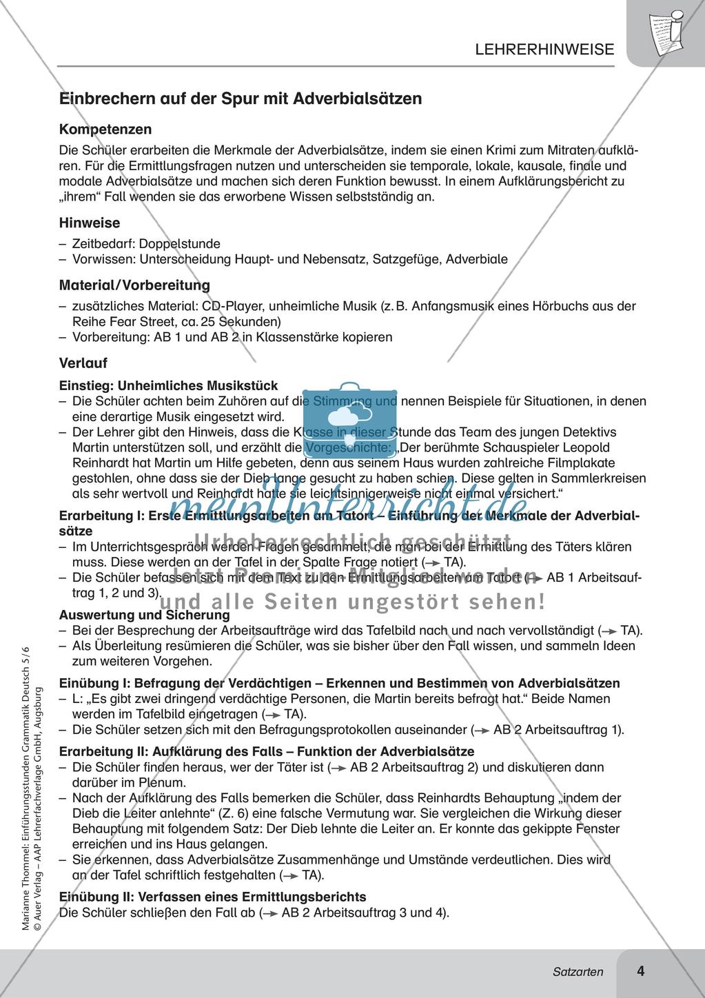 Unterscheidung von Satzarten Preview 6