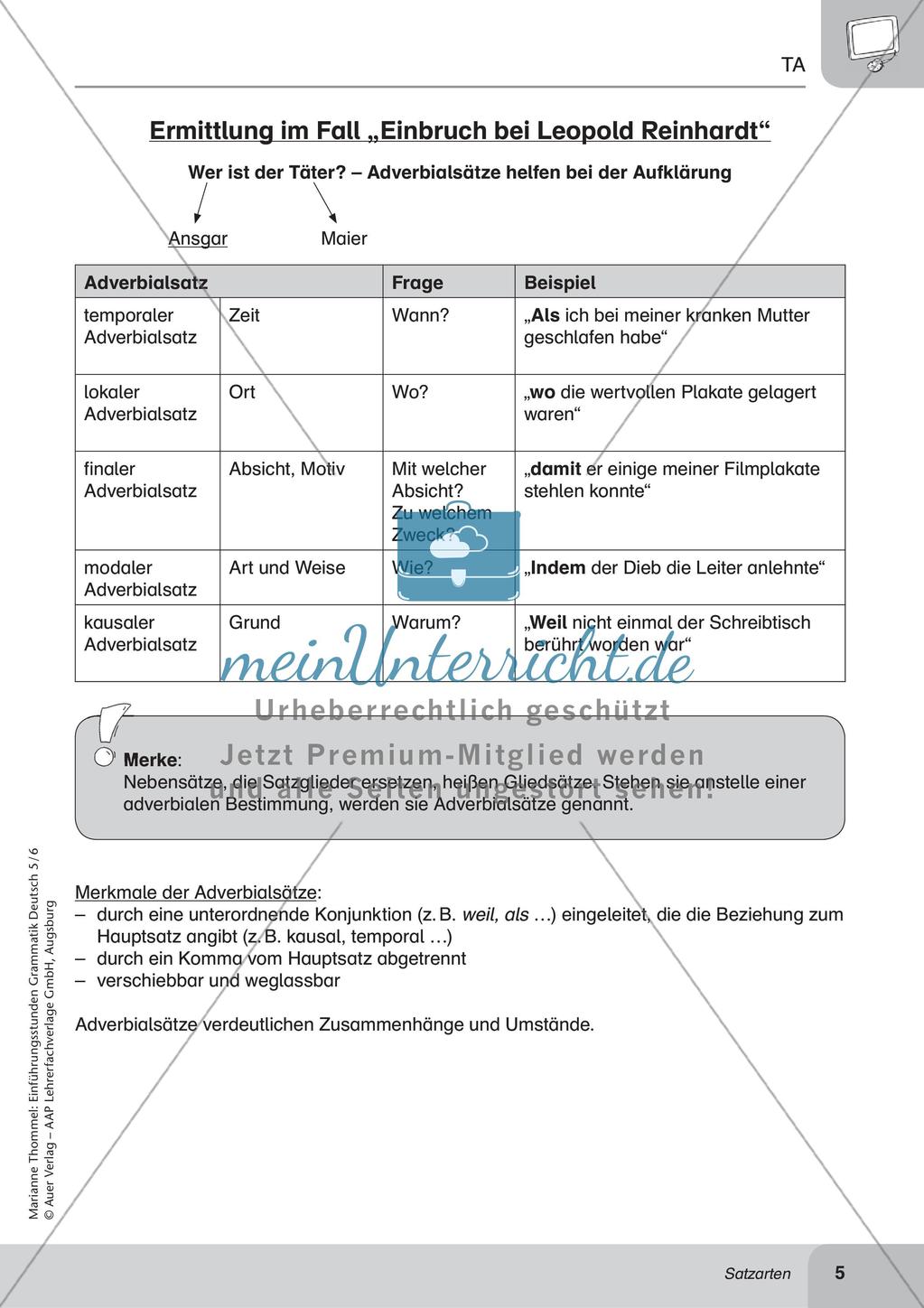 Unterscheidung von Satzarten Preview 7