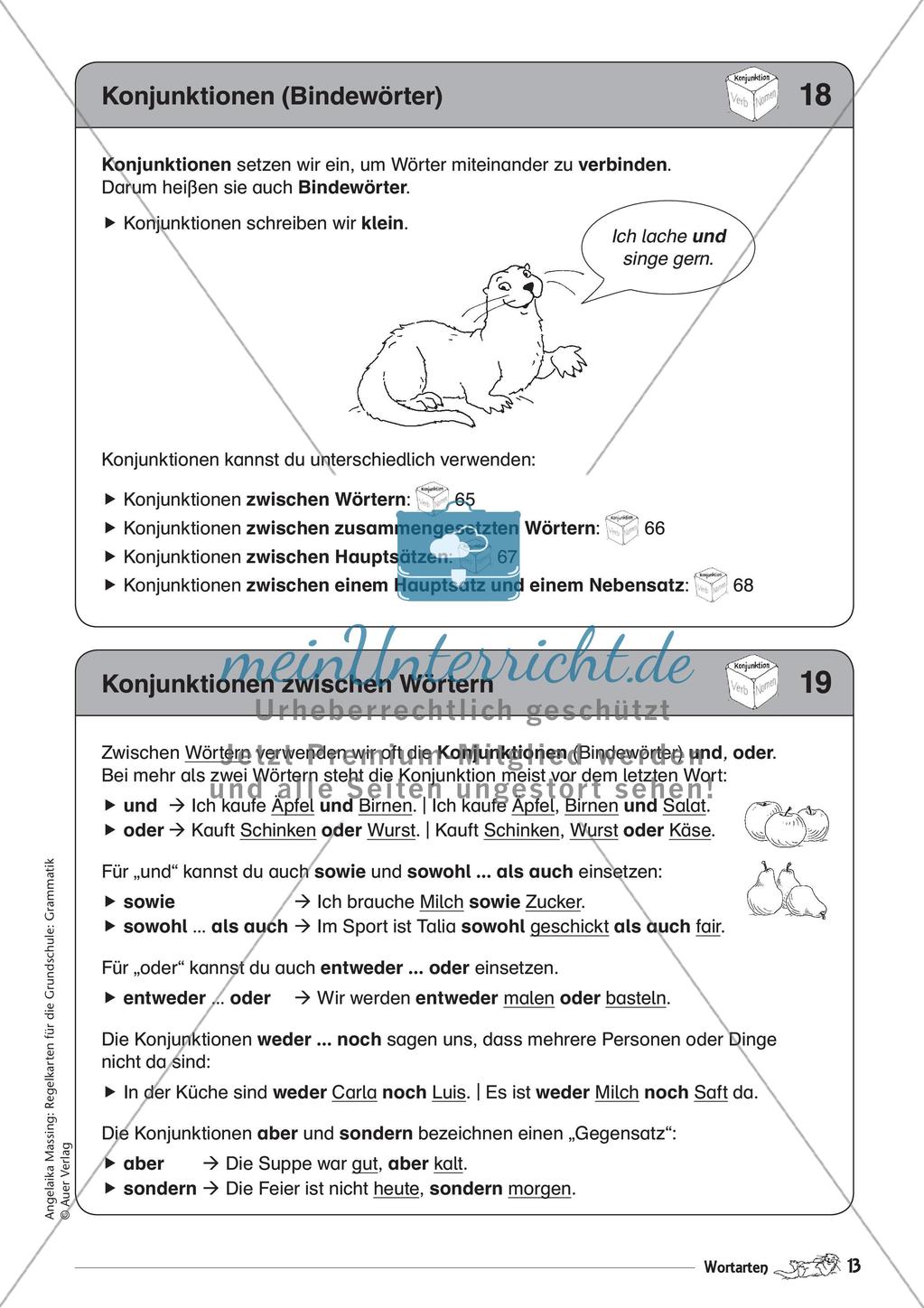 Regelkarten Grammatik: Adjektive, Adverbien, Präpositionen, Konjunktionen Preview 15