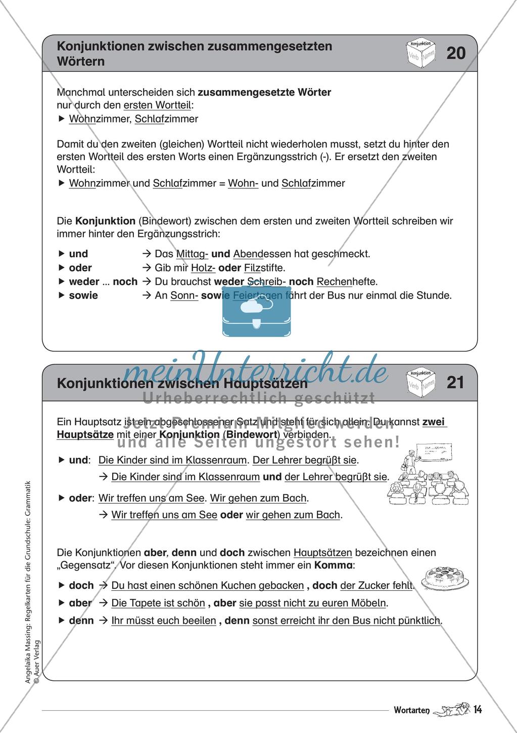 Regelkarten Grammatik: Adjektive, Adverbien, Präpositionen, Konjunktionen Preview 16