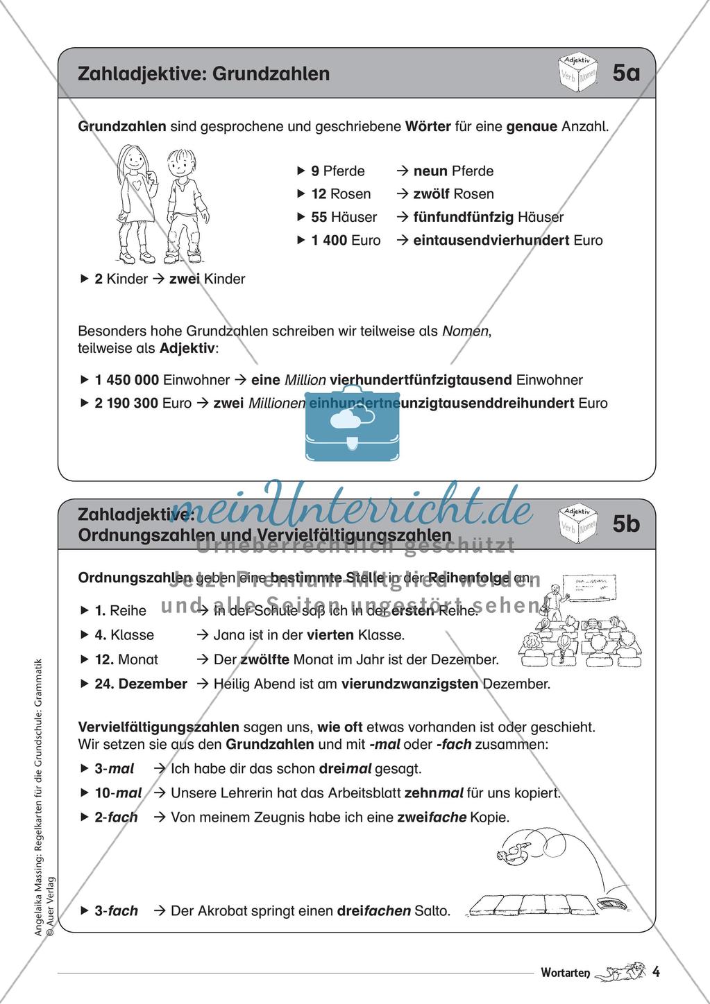 Regelkarten Grammatik: Adjektive, Adverbien, Präpositionen, Konjunktionen Preview 6