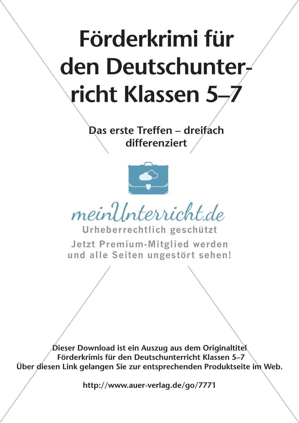 Förderung von Lesekompetenz: Krimi