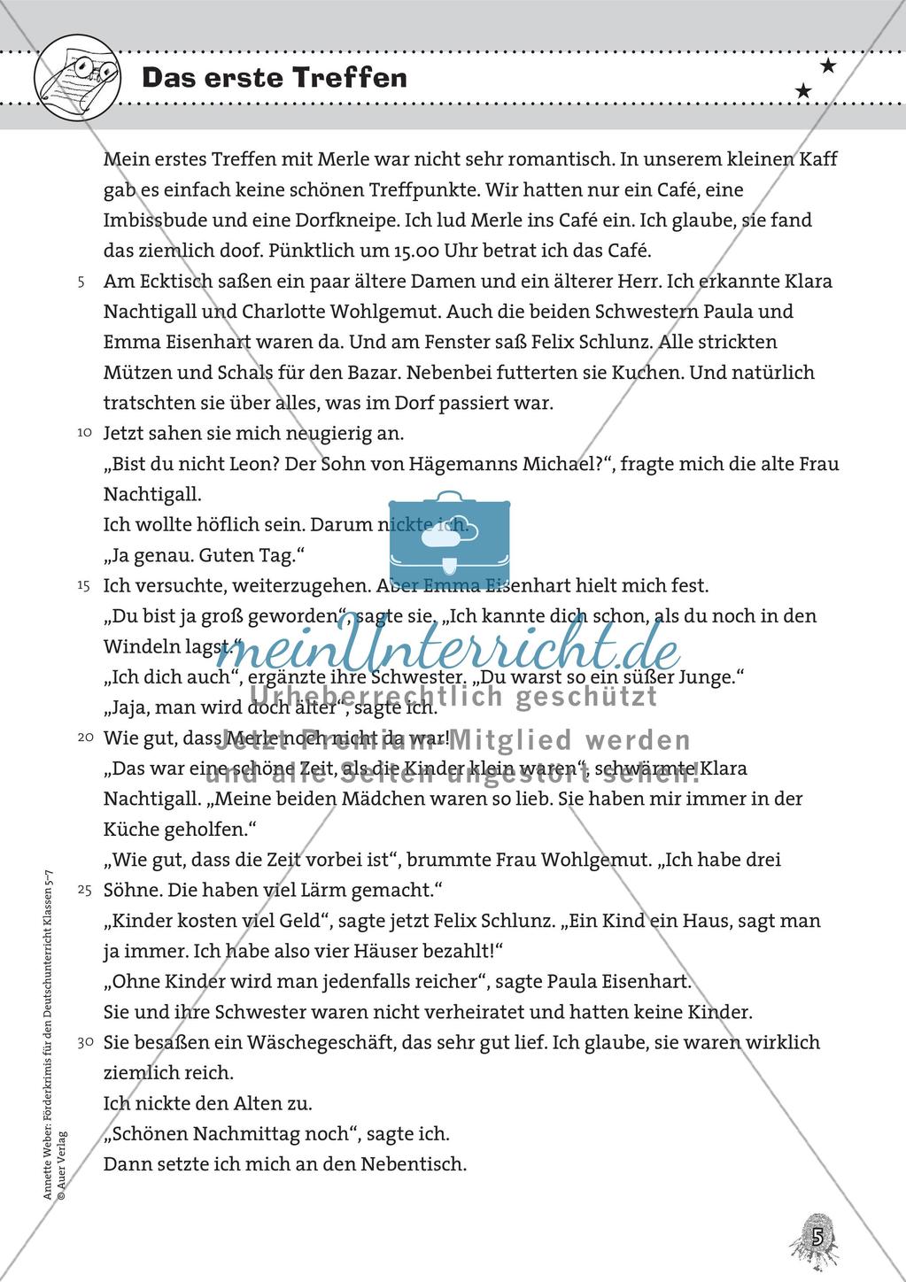 Förderung von Lesekompetenz: Krimi