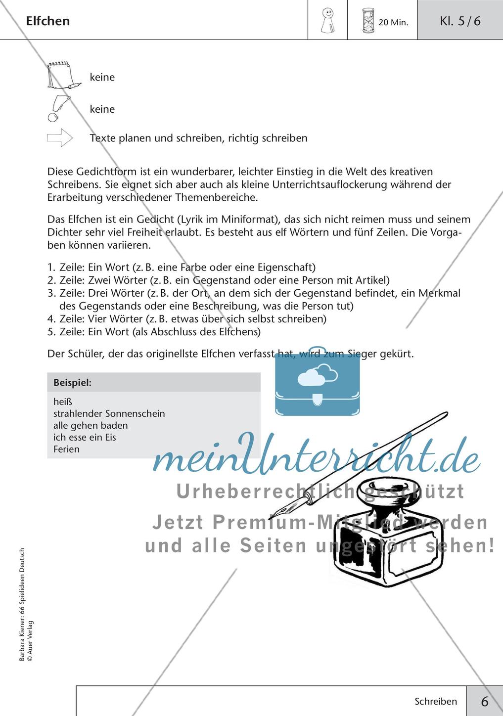 Spielideen: Schreiben und Rechtschreibung Preview 8