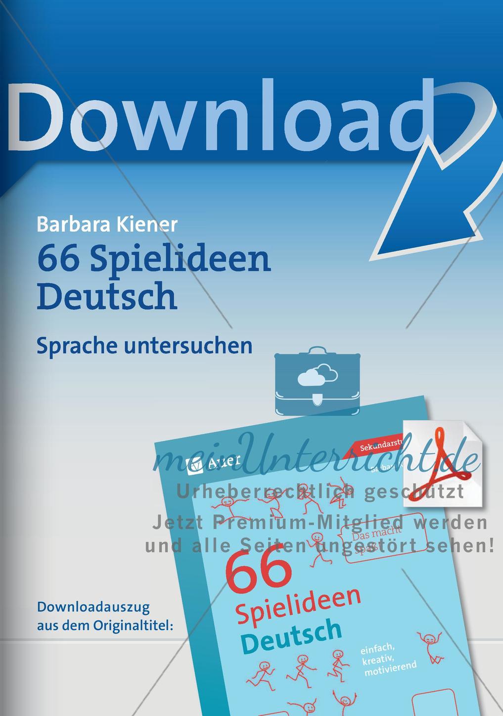 Spielideen: Sprache untersuchen Preview 1