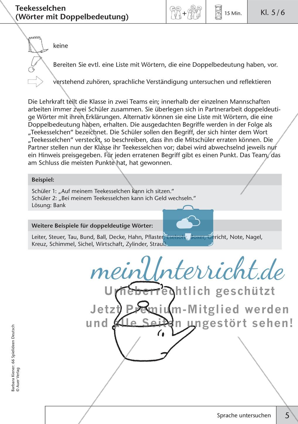 Spielideen: Sprache untersuchen Preview 7