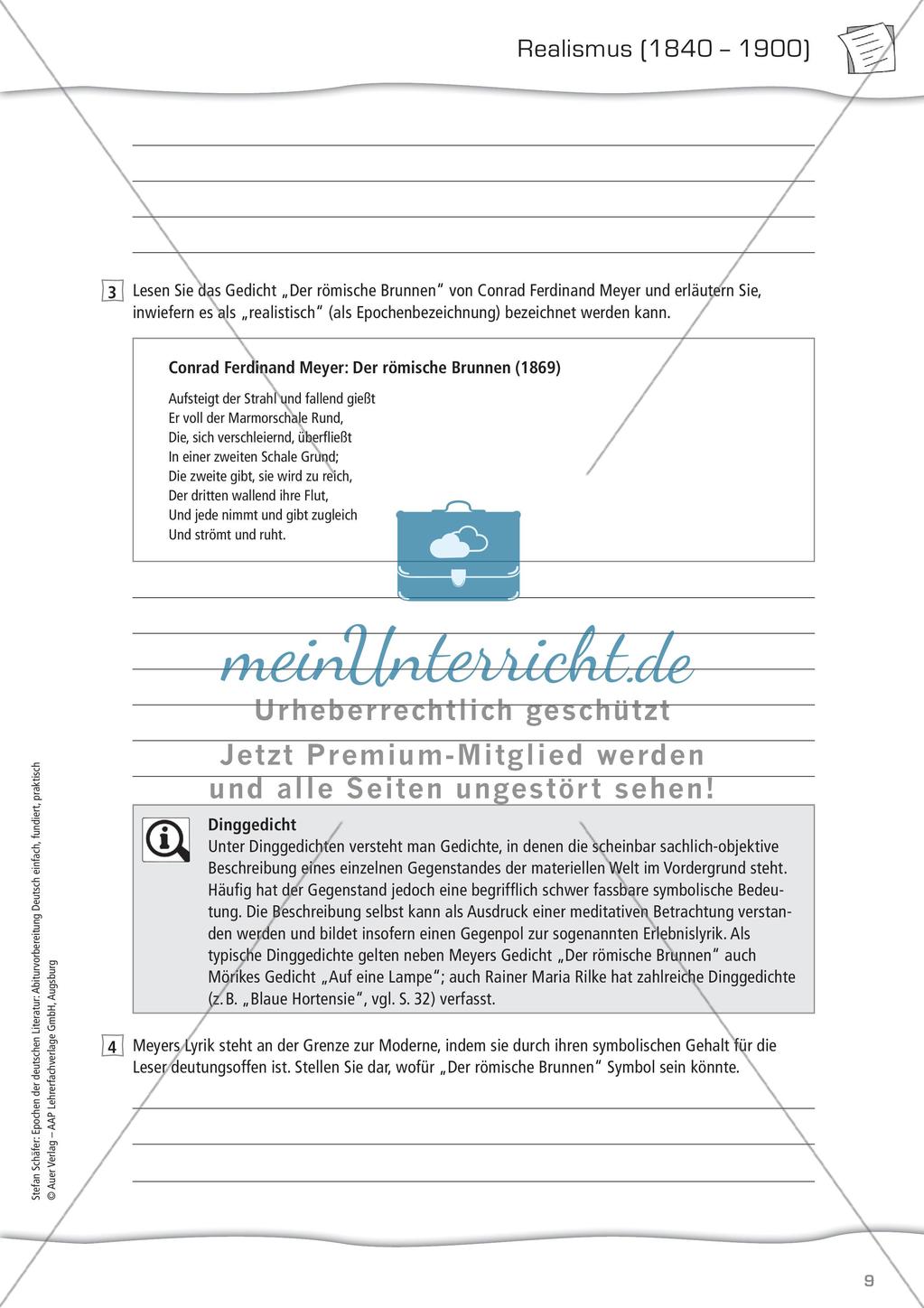 Biedermeier und Vormärz, Realismus Preview 11