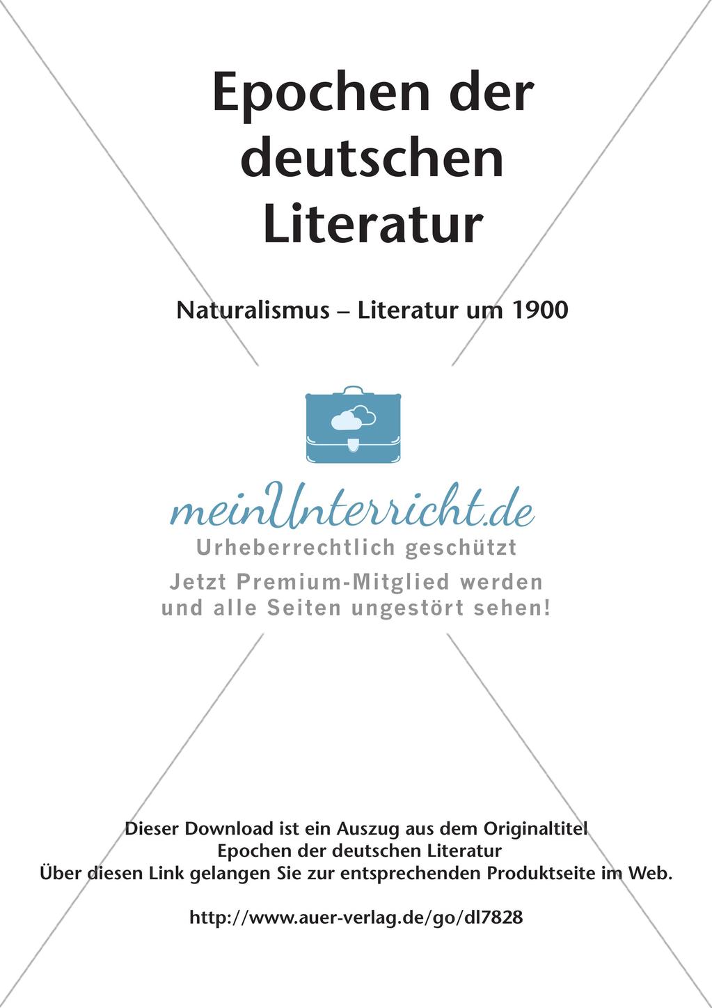 Naturalismus und Literatur um 1900 Preview 2