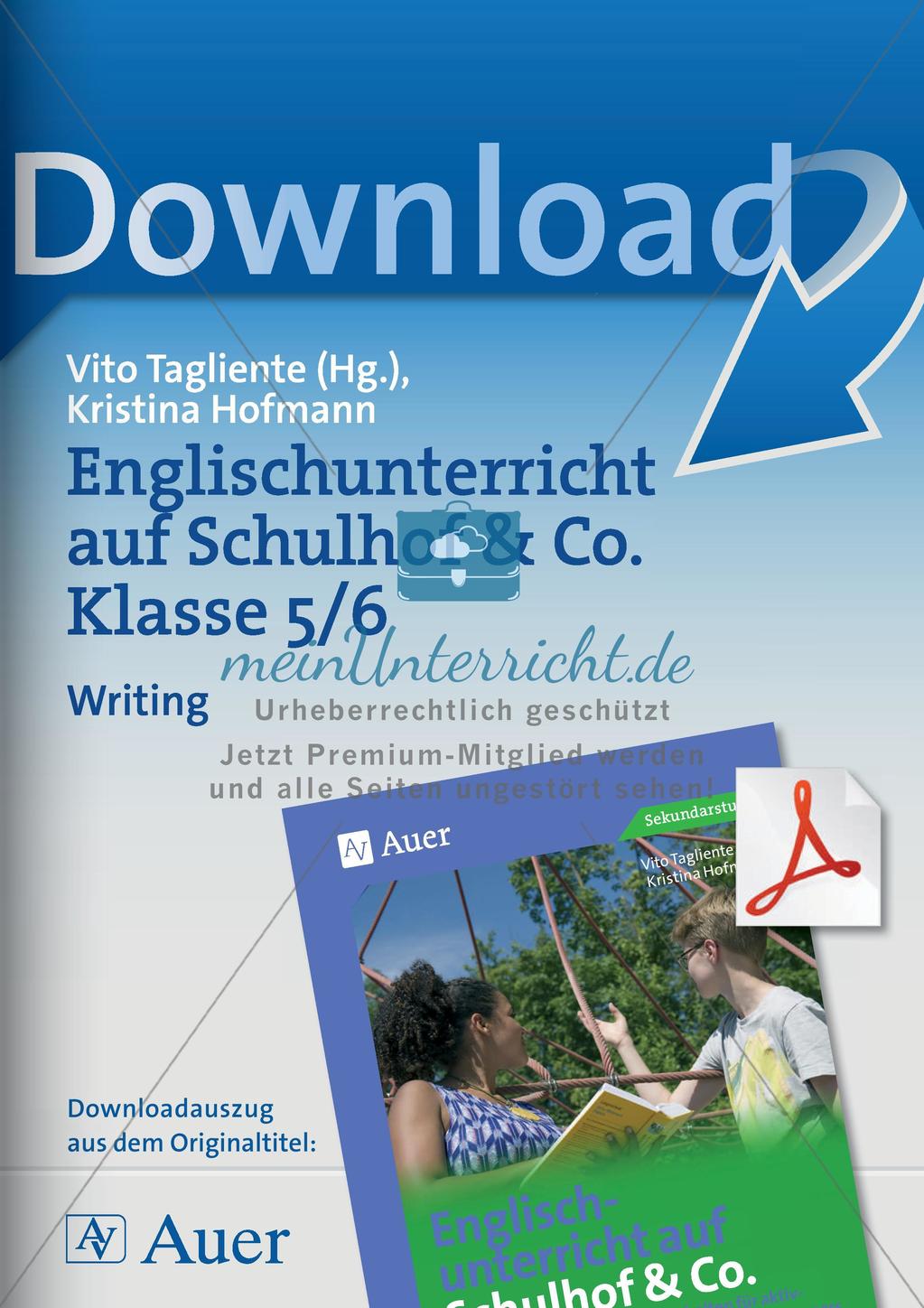 Unterricht auf dem Schulhof: Writing Preview 1