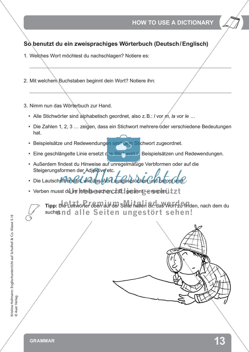 Unterricht auf dem Schulhof: Grammar Preview 15