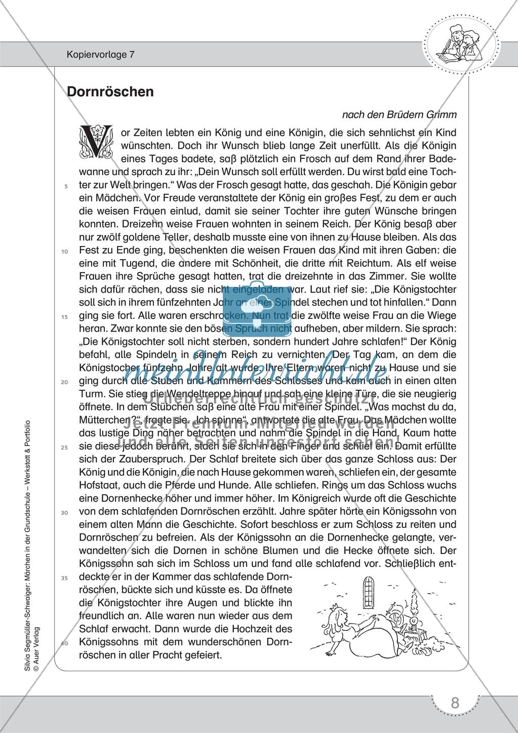 Märchenwerkstatt und Portfolio: Märchen und Märchenaufschreiber kennenlernen Preview 10