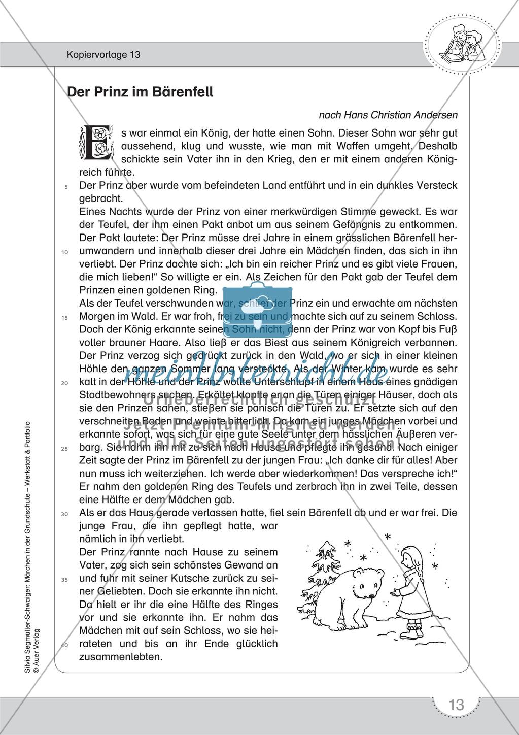 Märchenwerkstatt und Portfolio: Märchen und Märchenaufschreiber kennenlernen Preview 15