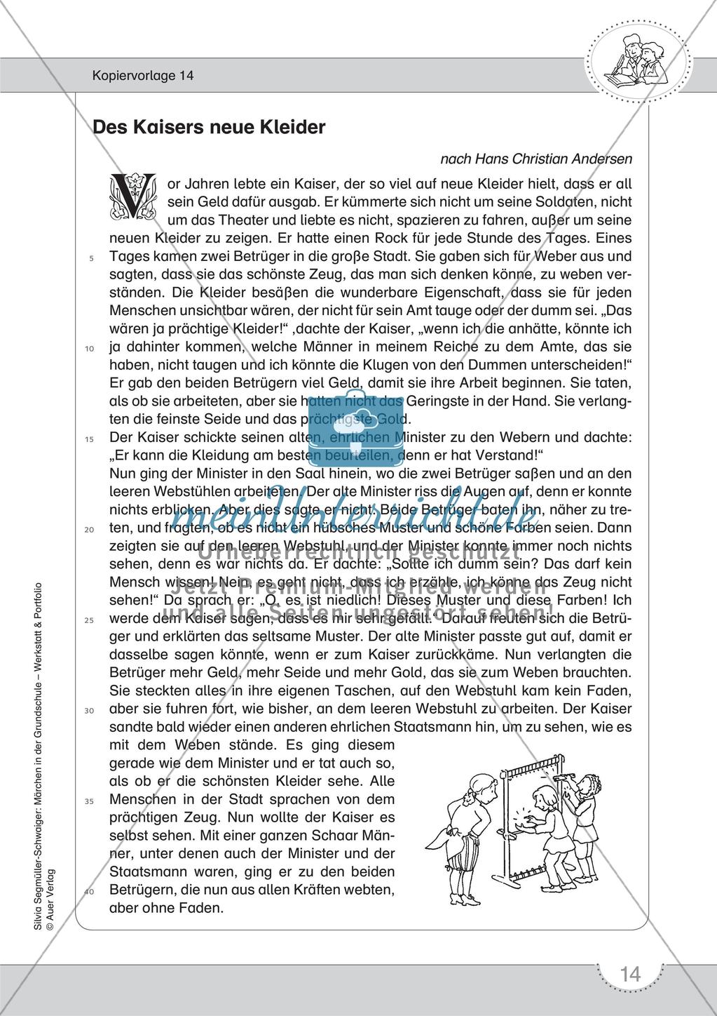 Märchenwerkstatt und Portfolio: Märchen und Märchenaufschreiber kennenlernen Preview 16