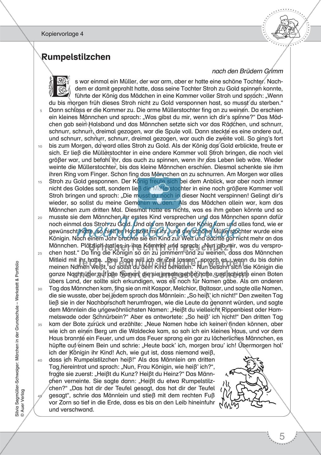 Märchenwerkstatt und Portfolio: Märchen und Märchenaufschreiber kennenlernen Preview 7