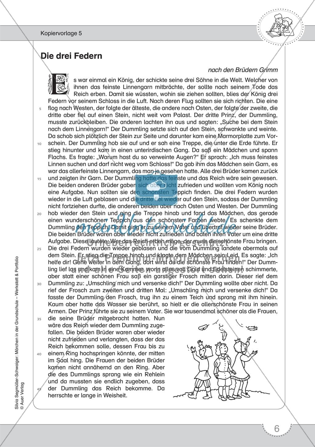 Märchenwerkstatt und Portfolio: Märchen und Märchenaufschreiber kennenlernen Preview 8