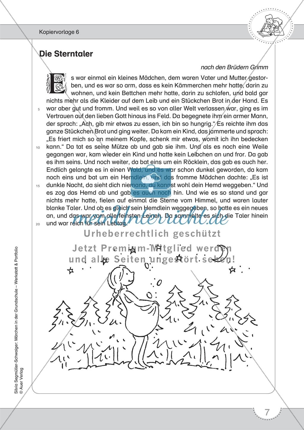 Märchenwerkstatt und Portfolio: Märchen und Märchenaufschreiber kennenlernen Preview 9