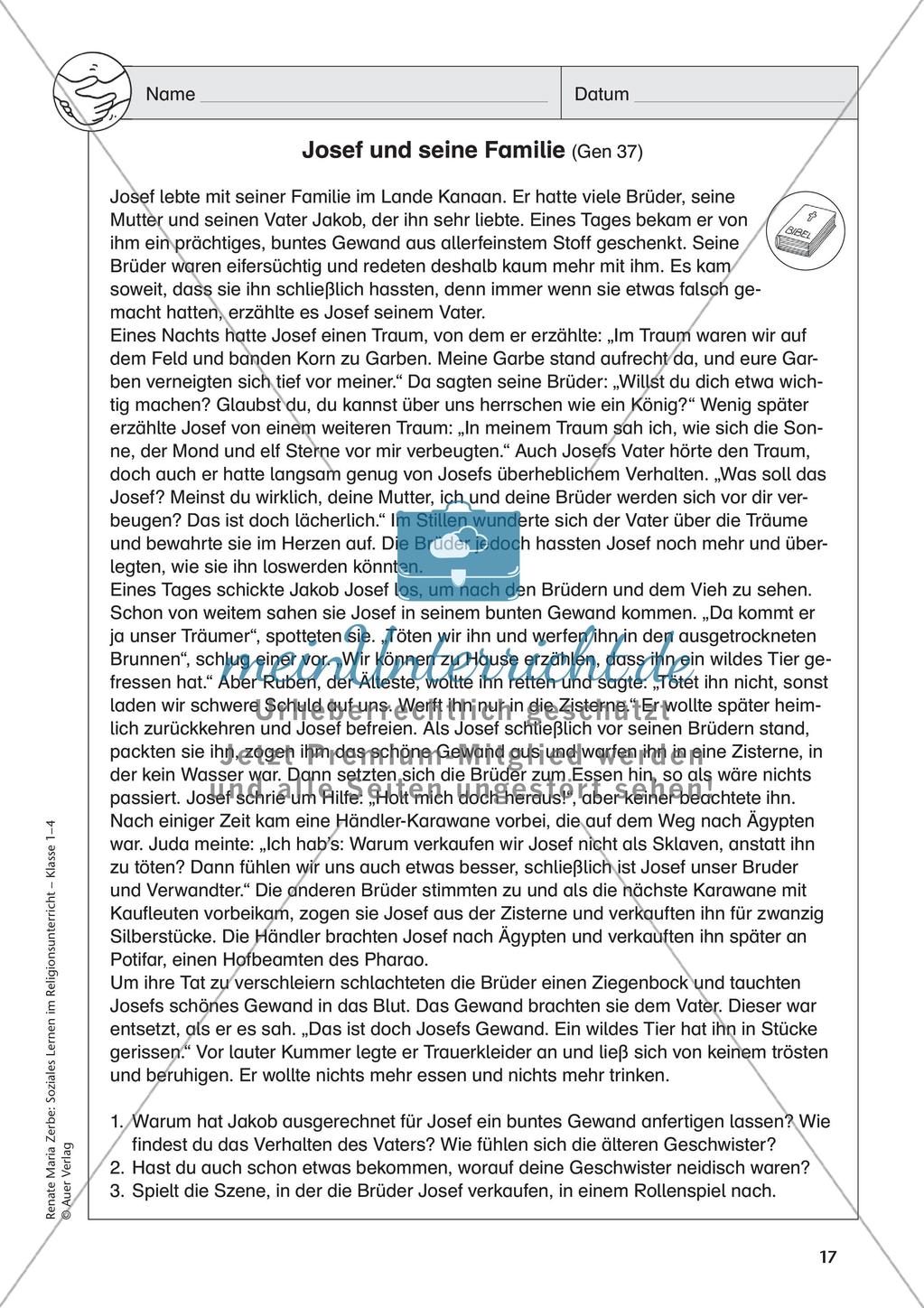 Soziales Lernen im Religionsunterricht: Respekt und Freundschaft Preview 19
