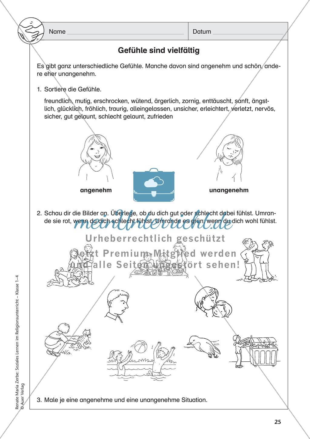 Soziales Lernen im Religionsunterricht: Respekt und Freundschaft Preview 27