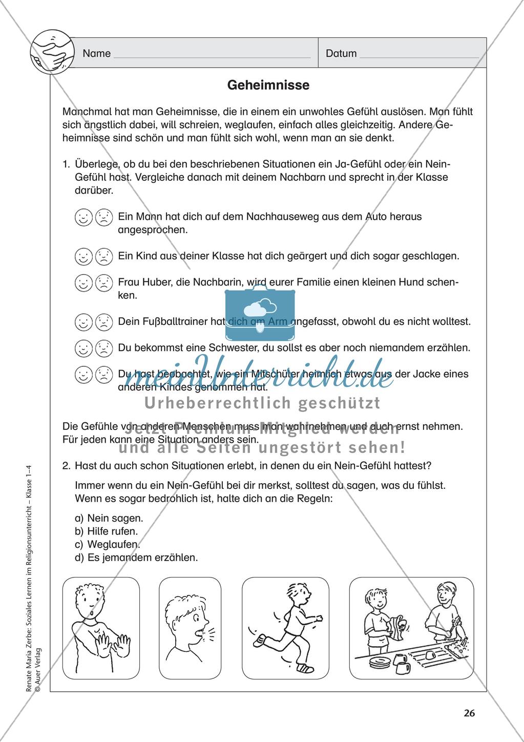 Soziales Lernen im Religionsunterricht: Respekt und Freundschaft Preview 28