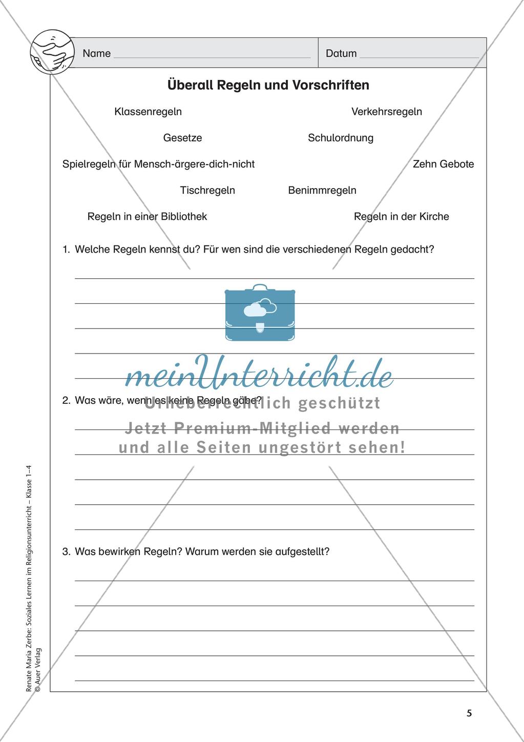 Soziales Lernen im Religionsunterricht: Respekt und Freundschaft Preview 7