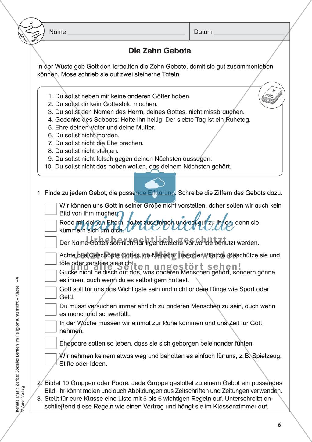 Soziales Lernen im Religionsunterricht: Respekt und Freundschaft Preview 8