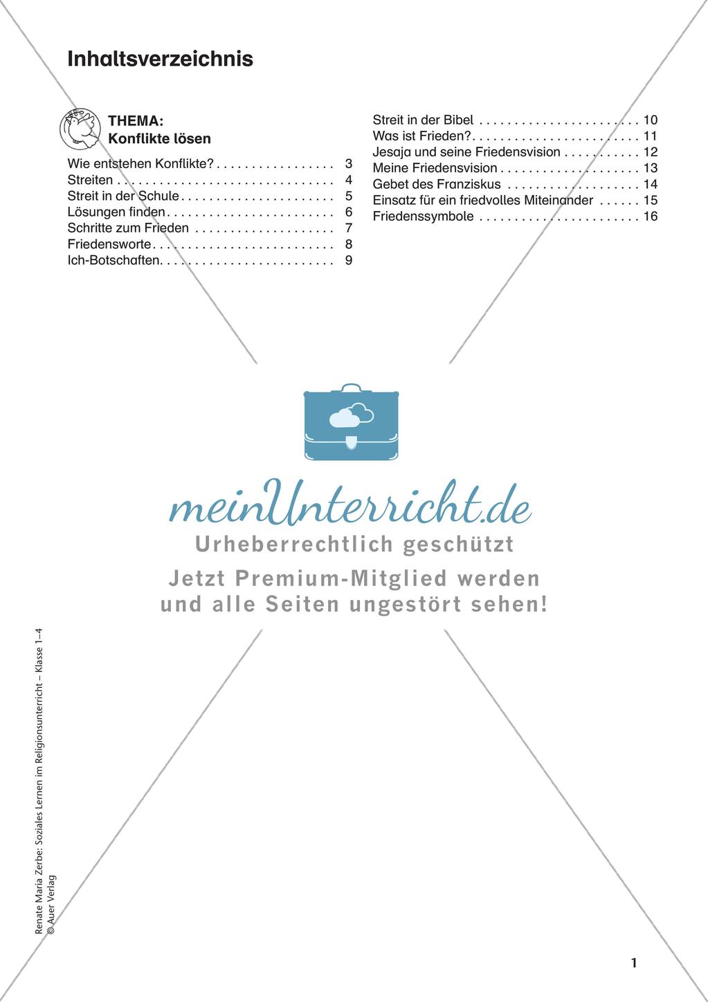 Soziales Lernen im Religionsunterricht: Konflikte lösen Preview 3