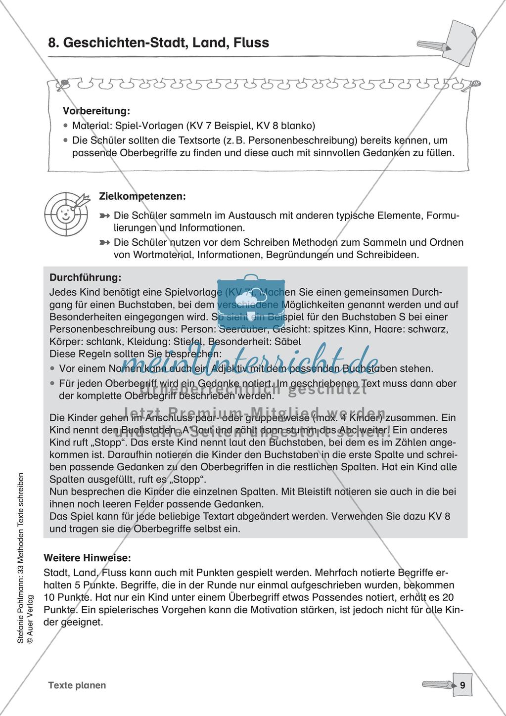 Methodensammlung: Texte planen Preview 11