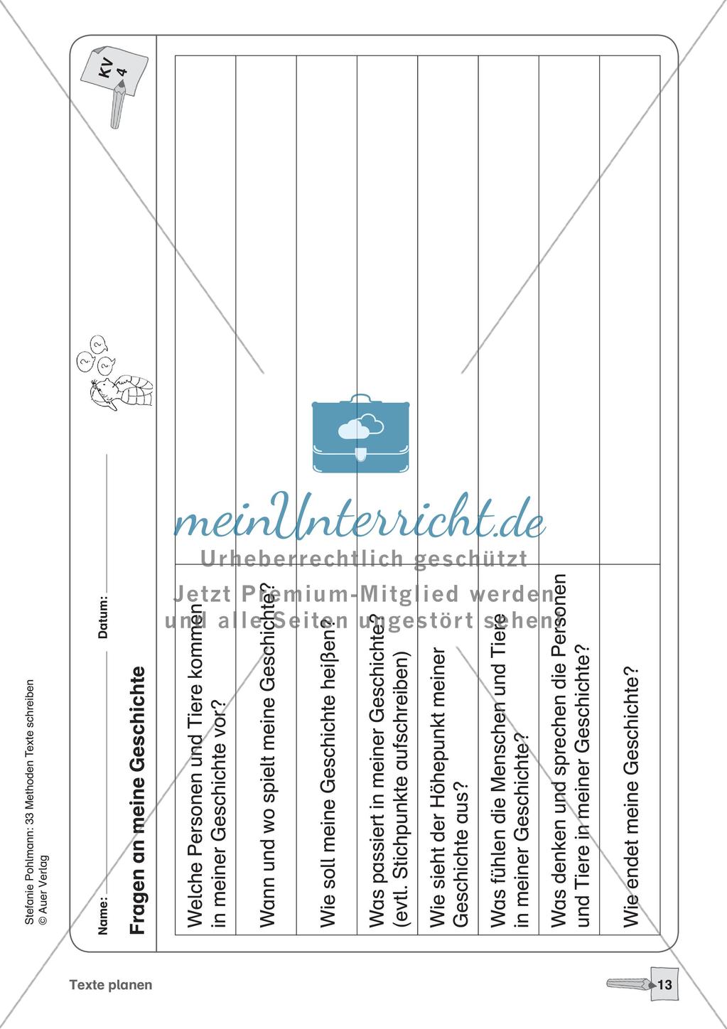 Methodensammlung: Texte planen Preview 15