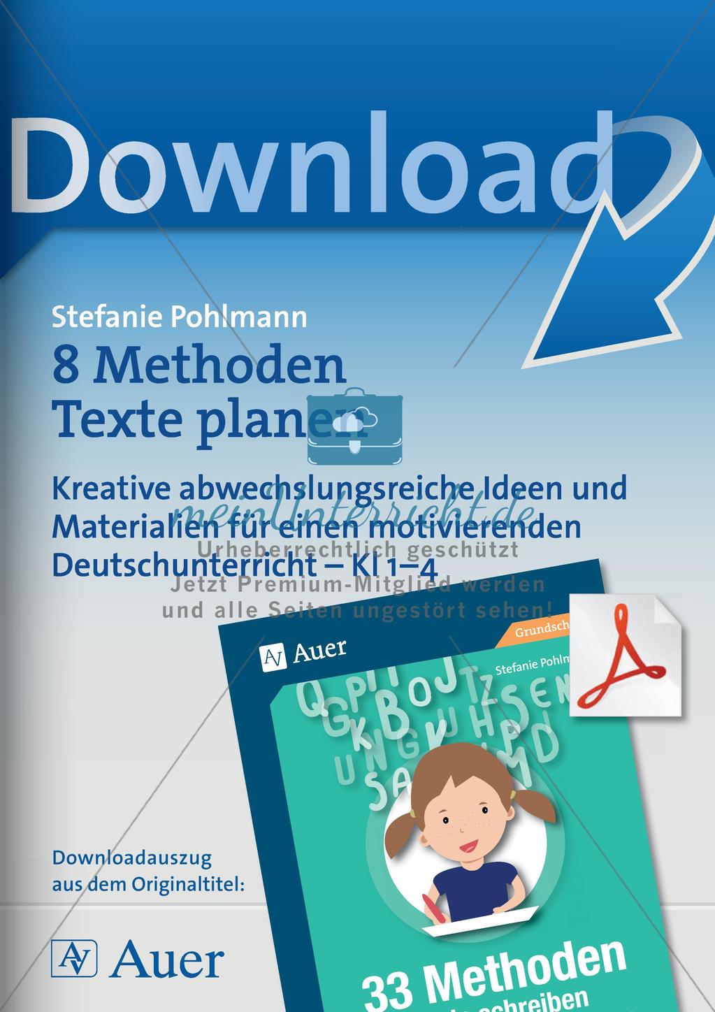 Methodensammlung: Texte planen Preview 1