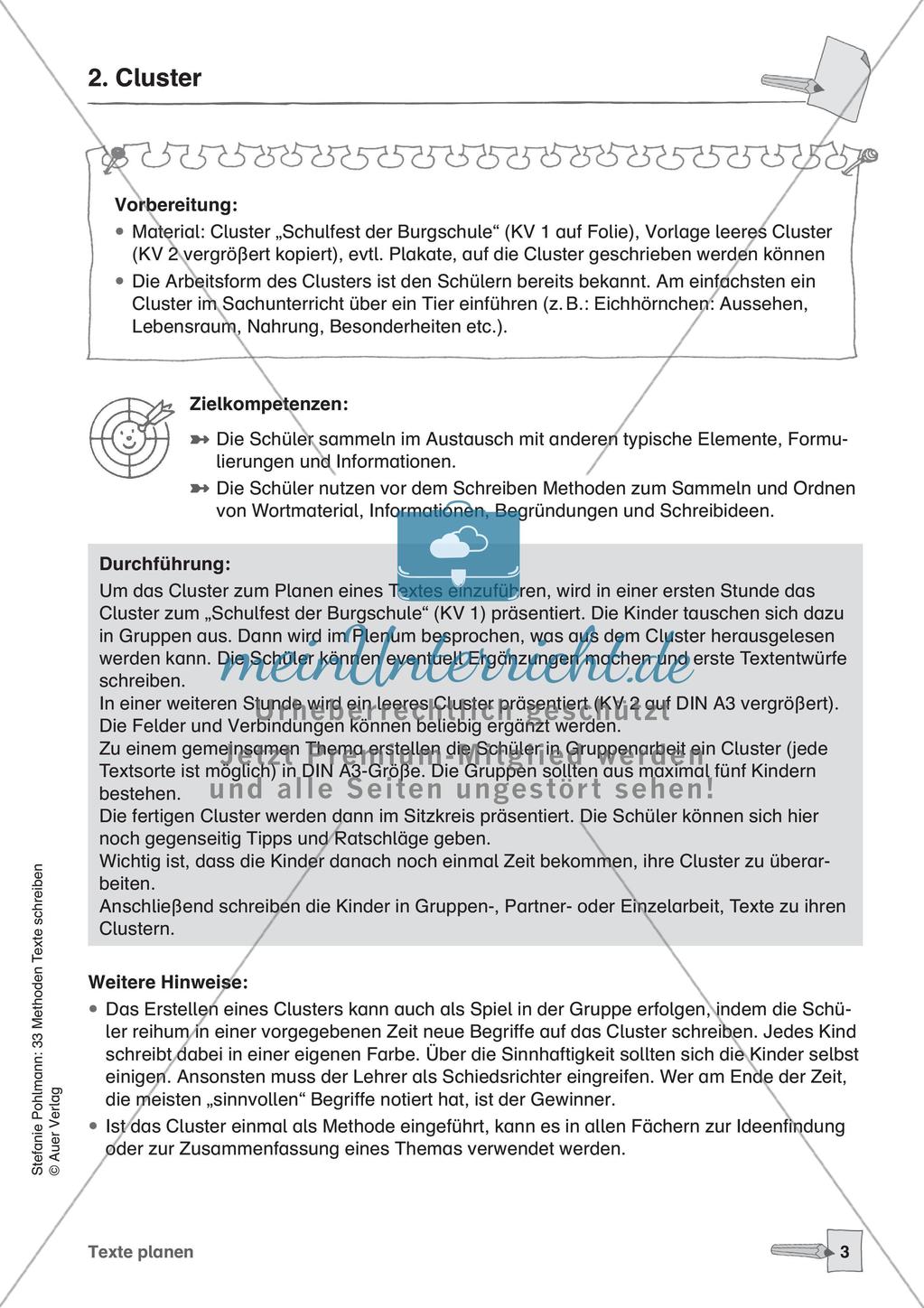 Methodensammlung: Texte planen Preview 5