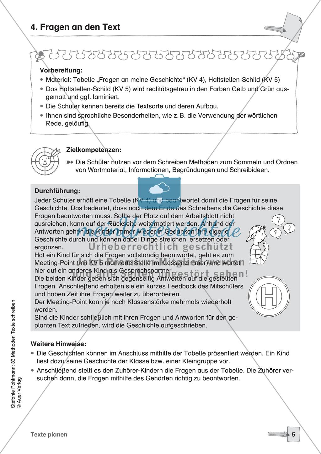 Methodensammlung: Texte planen Preview 7
