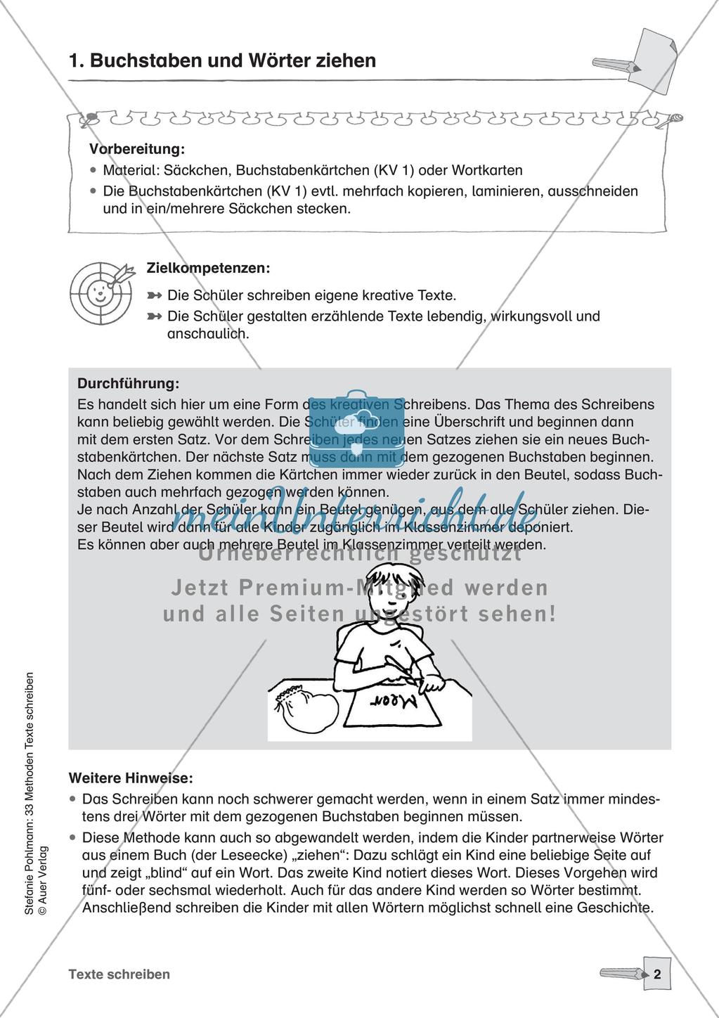 Methodensammlung: Texte schreiben Preview 4