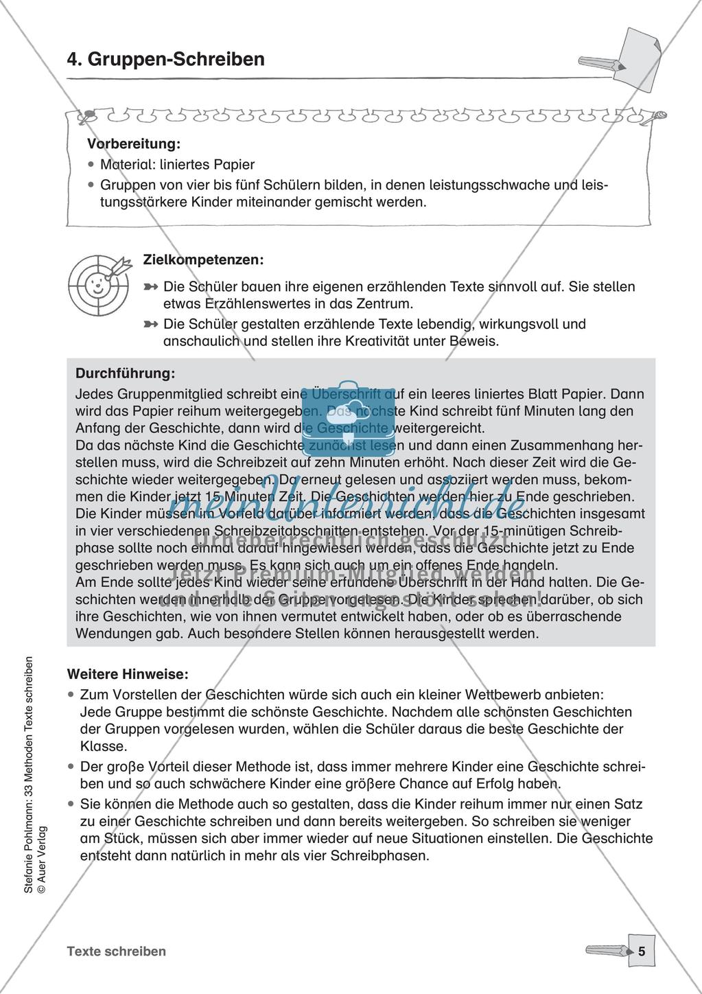 Methodensammlung: Texte schreiben Preview 7