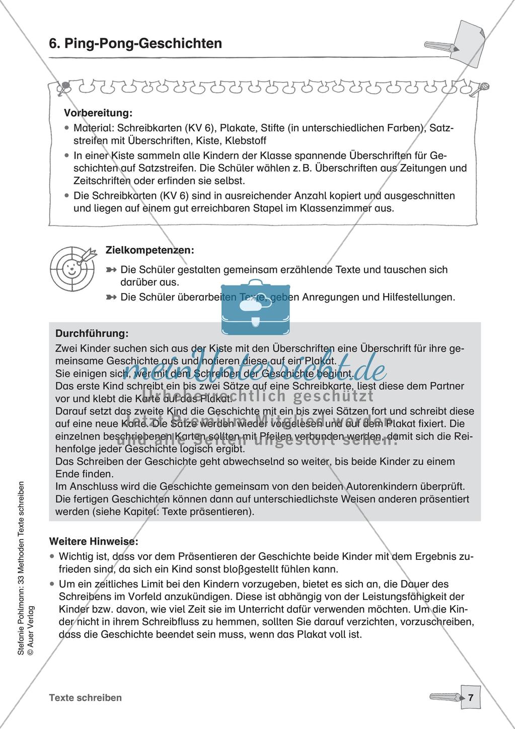 Methodensammlung: Texte schreiben Preview 9